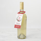 レッドロビン&フラワーズクリスマスリース ボトルネックタグ (アングル)