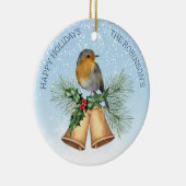 レッドロビン、ホリー、クリスマスベル セラミックオーナメント (右)