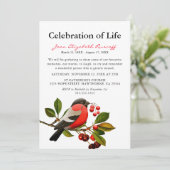 レッドロビン |春鳥の生活お祝い 招待状 (スタンド正面)