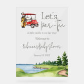 レッドロフベビーシャワーへようこそ アクリルサイン (正面)