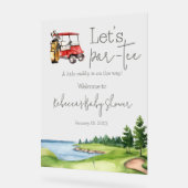 レッドロフベビーシャワーへようこそ アクリルサイン (傾斜)