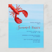 レッドロブスターシーバジェットサマーパーティの招待状 (正面)