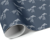 レッドロブスターシーフードメイン名門私立校風のビーチ ラッピングペーパー (ロールコーナー)