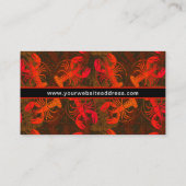 レッドロブスターシーフードレストラン又はメインリゾート 名刺 (裏面)