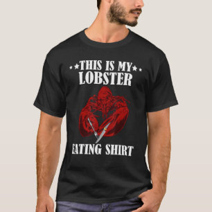 レッドロブスターナイフフォークシーフードクロウフィッシュロブスターEa Tシャツ