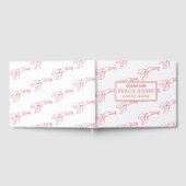 レッドロブスターパターン – ビーチハウスバケーションレンタル ゲストブック (全面)