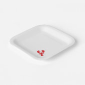 レッドロブスターベイクコーストビーチ海メインおもしろい ペーパープレート (傾斜あり)