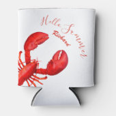 レッドロブスターホワイトハローサマーネーム魚介類 缶クーラー (正面)