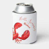 レッドロブスターホワイトハローサマーネーム魚介類 缶クーラー (缶裏面)