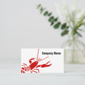 レッドロブスター名刺 |シーフードテンプレート 名刺 (スタンド正面)