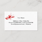 レッドロブスター名刺 |シーフードテンプレート 名刺 (裏面)