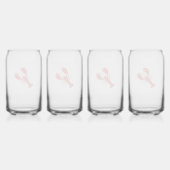 レッドロブスター沿岸ビーチ海メインおもしろい ガラス缶 (正面)