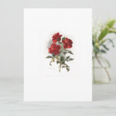 レッドロマンチックバラ 招待状 (スタンド正面)