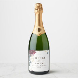 レッドロモダンーズ春サマー結婚ズ スパークリングワインラベル