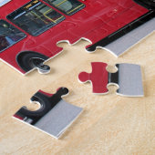 レッドロンドンダブルデッカーバス(イギリス) ジグソーパズル (側面)