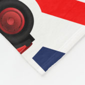 レッドロンドンダブルデッカーバス フリースブランケット (角)