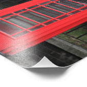 レッドロンドン電話ブース写真 フォトプリント (角)