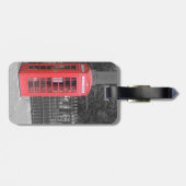 レッドロンドン電話ボックス荷物タグ ラゲッジタグ (裏面横)