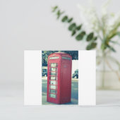レッドロンドン電話ボックス ポストカード (スタンド正面)