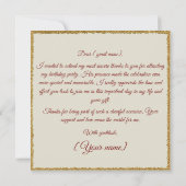 レッドロンフォーマルグドレスキンセニェラ サンキューカード (裏面)