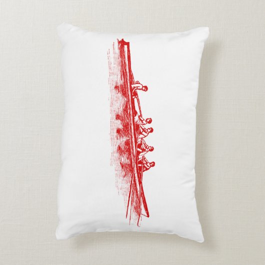 レッドローイングローワーズクルーズチームウォータースポーツ アクセントクッション (裏面(縦))