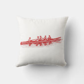 レッドローイングローワーズクルーズチームウォータースポーツ クッション (裏面)