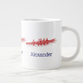 レッドローイングローワーズクルーズチームウォータースポーツ ジャンボコーヒーマグカップ (右)