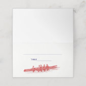 レッドローイングローワーズクルーズチームウォータースポーツ プレイスカード (外部開封)