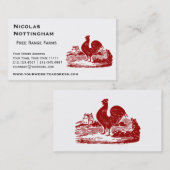 レッドロースターオールドファームハウスヴィンテージ 名刺 (正面/裏面)