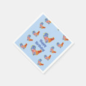 レッドロースターチキンズボーイズハッピーバースデー スタンダードカクテルナプキン (角)