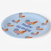 レッドロースターチキンズボーイズハッピーバースデー ペーパープレート (アングル)