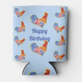レッドロースターチキンメンズハッピーバースデー 缶クーラー (正面)