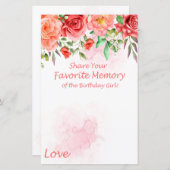 レッドローズお気に入りの誕生日の女の子 (正面/裏面)