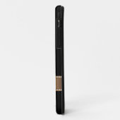 レッドローズとデイジーの金ゴールドパーソナライズされた名 Case-Mate iPhoneケース (裏面/左)