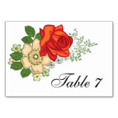 レッドローズとデイジー結婚ズ テーブルナンバー (裏面)