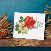 レッドローズとデイジー フォトプラーク (側面)