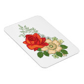 レッドローズとデイジー マグネット (右側)