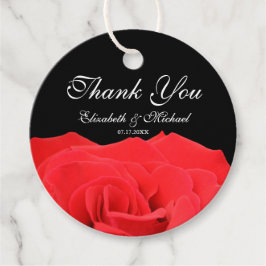 レッドローズとブラック結婚ズ・サンキュー フェイバータグ