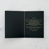 レッドローズと金ゴールドフィリーグリー第50誕生日 カード (内部)