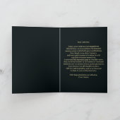 レッドローズと金ゴールドフィリーグリー第80誕生日 カード (内部)