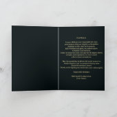 レッドローズと金ゴールドフィリーグリー第90誕生日 カード (内部)