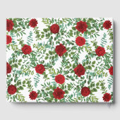 レッドローズのウェディング ゲストブック (裏面)