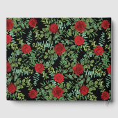 レッドローズのウェディング ゲストブック (裏面)