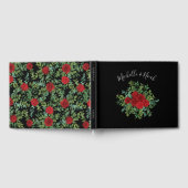 レッドローズのウェディング ゲストブック (全面)