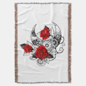 レッドローズのメカニカル三日月 スローブランケット (正面縦)