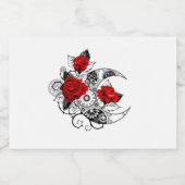 レッドローズのメカニカル三日月 フードラベル (シングルラベル)