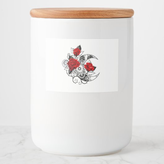 レッドローズのメカニカル三日月 フードラベル (正面)