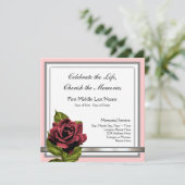 レッドローズの葬儀のお知らせ 招待状 (スタンド正面)