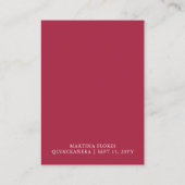 レッドローズアンドユーカリカスタム披露宴詳細 エンクロージャーカード (裏面)