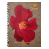 レッドローズアート祈りの言葉ジャーナル・バイブル・バース ノートブック (正面)